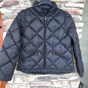 Lauren Ralph Lauren Diamond Puffer Jacket  Women's XL NEW W/O Tags Black